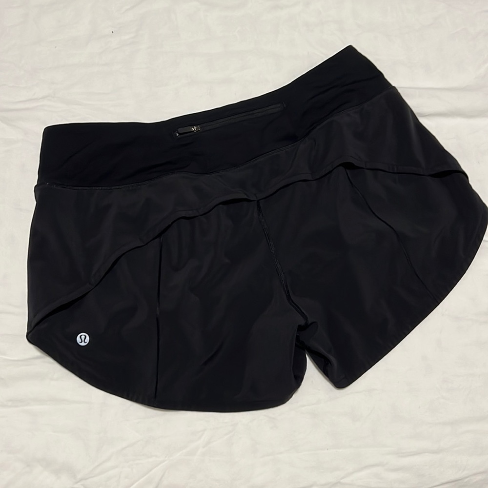 lululemon speed up mid rise lined short 4”